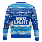 Hooktab Bud Light American Beer Ugly Christmas Sweater