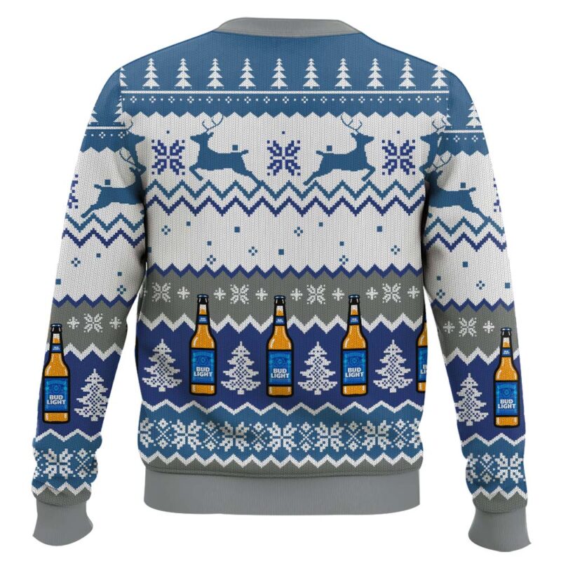 Hooktab Bud Light American Lager Ugly Christmas Sweater Hooktab Bud Light American Lager Ugly Christmas Sweater