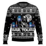 Hooktab Bud Light Bar Tours Ugly Christmas Sweater