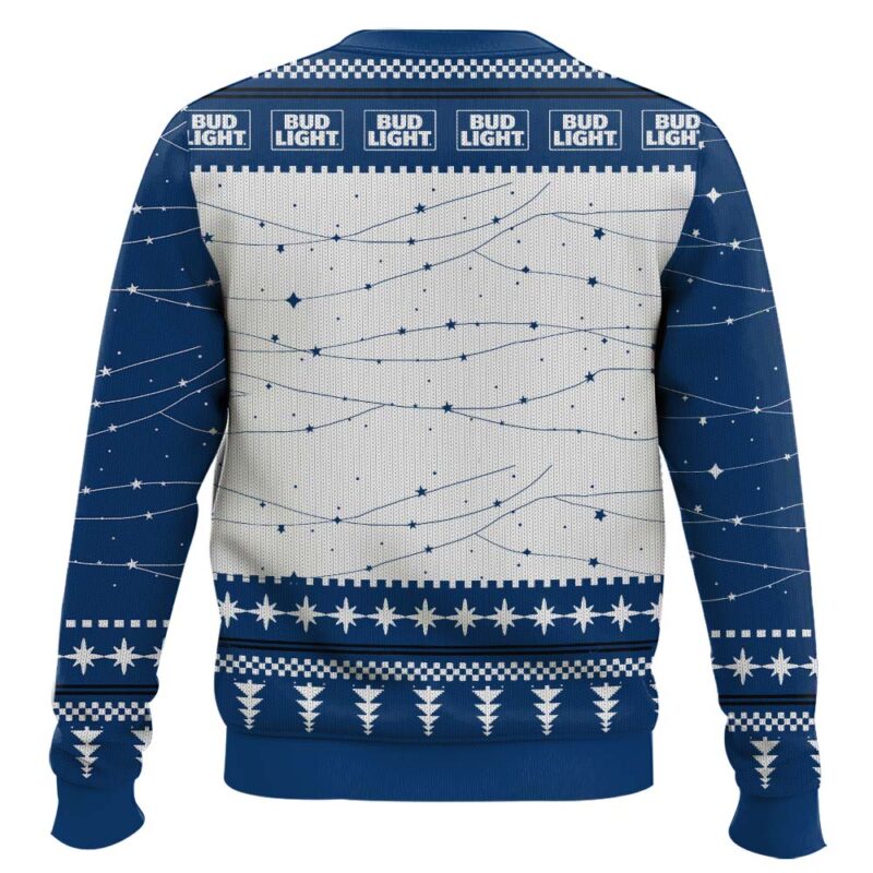 Hooktab Bud Light Hallmark Ugly Christmas Sweater Hooktab Bud Light Hallmark Ugly Christmas Sweater