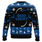 Hooktab Bud Light Lager - Custom Name Ugly Christmas Sweater