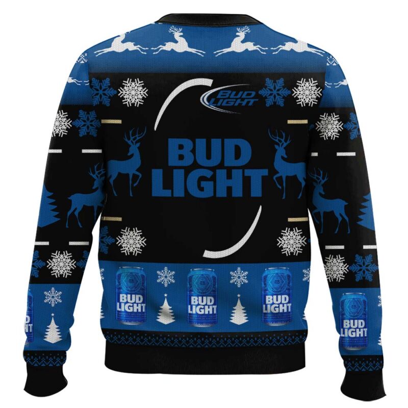 Hooktab Bud Light Lager - Custom Name Ugly Christmas Sweater Hooktab Bud Light Lager - Custom Name Ugly Christmas Sweater