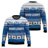 Hooktab Bud Light Lager Ugly Christmas Sweater