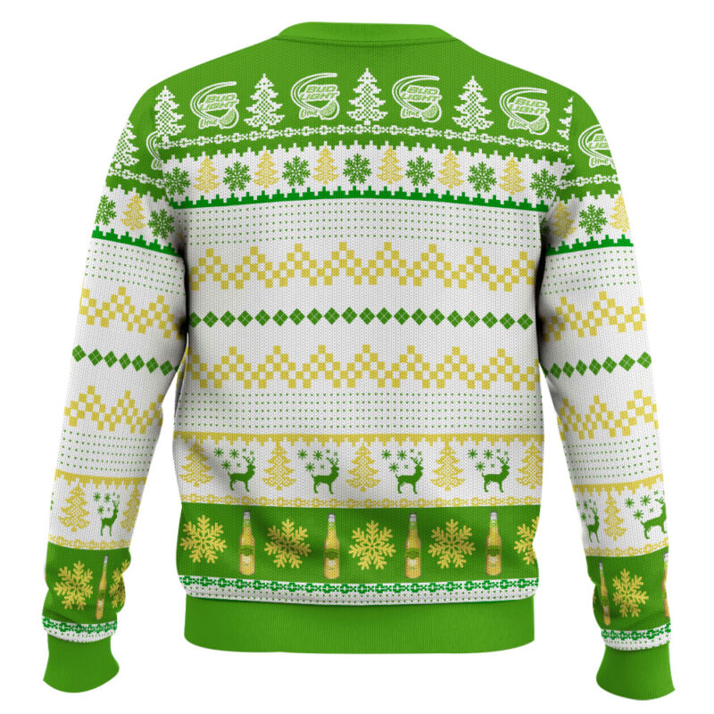 Hooktab Bud Light Lime Ugly Christmas Sweater Hooktab Bud Light Lime Ugly Christmas Sweater