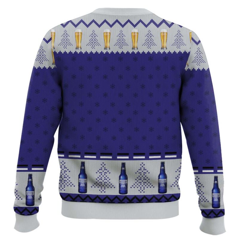 Hooktab Bud Light Platinum Ugly Christmas Sweater Hooktab Bud Light Platinum Ugly Christmas Sweater