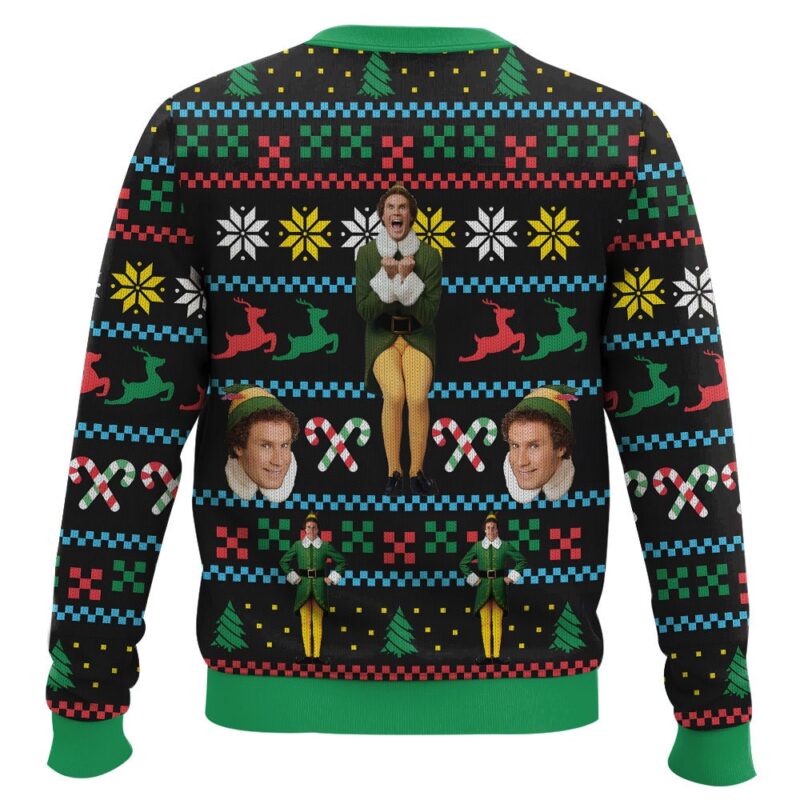 Hooktab Buddy Hobbs Elf Ugly Christmas Sweater Hooktab Buddy Hobbs Elf Ugly Christmas Sweater