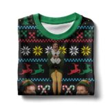 Hooktab Buddy Hobbs Elf Ugly Christmas Sweater