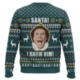 Hooktab Buddy Santa I Know Him Elf Ugly Christmas Sweater