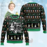 Hooktab Buddy Who Needs A Hug Elf Ugly Christmas Sweater