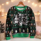 Hooktab Buddy Who Needs A Hug Elf Ugly Christmas Sweater