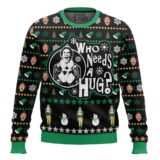 Hooktab Buddy Who Needs A Hug Elf Ugly Christmas Sweater