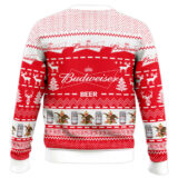 Hooktab Budweiser American Beer Ugly Christmas Sweater