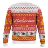 Hooktab Budweiser Beer Ugly Christmas Sweater