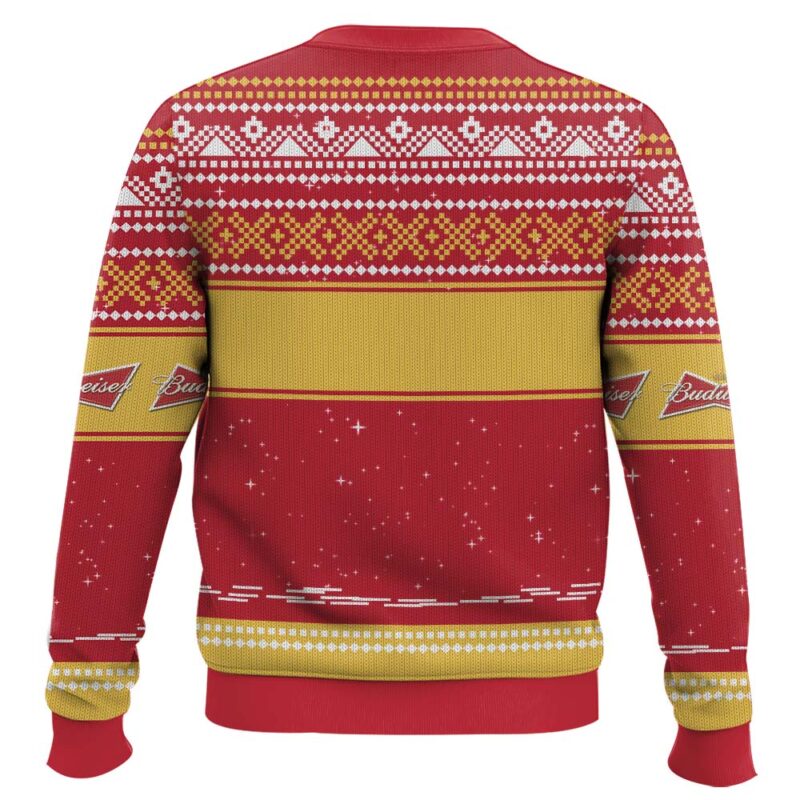 Hooktab Budweiser Bulldog Ugly Christmas Sweater Hooktab Budweiser Bulldog Ugly Christmas Sweater