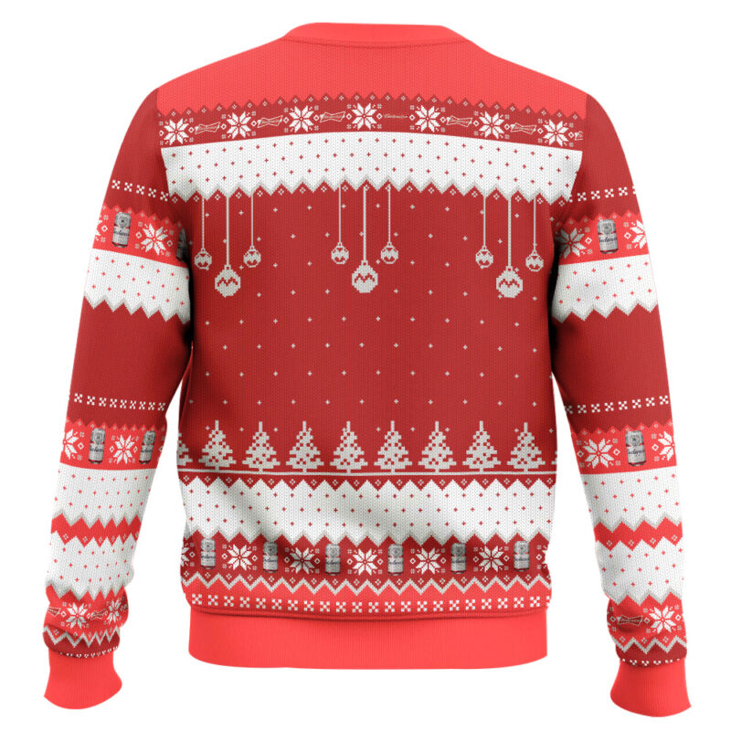 Hooktab Budweiser Jingle Beer Ugly Christmas Sweater Hooktab Budweiser Jingle Beer Ugly Christmas Sweater