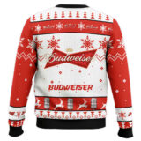 Hooktab Budweiser Lager Ugly Christmas Sweater