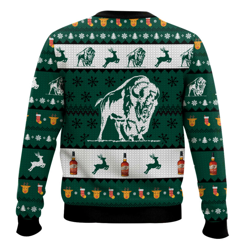 Hooktab Buffalo Trace Bourbon Ugly Christmas Sweater Hooktab Buffalo Trace Bourbon Ugly Christmas Sweater