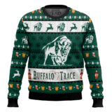 Hooktab Buffalo Trace Bourbon Ugly Christmas Sweater