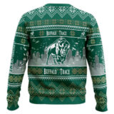 Hooktab Buffalo Trace Bourbon Whiskey. - Custom Name Ugly Christmas Sweater