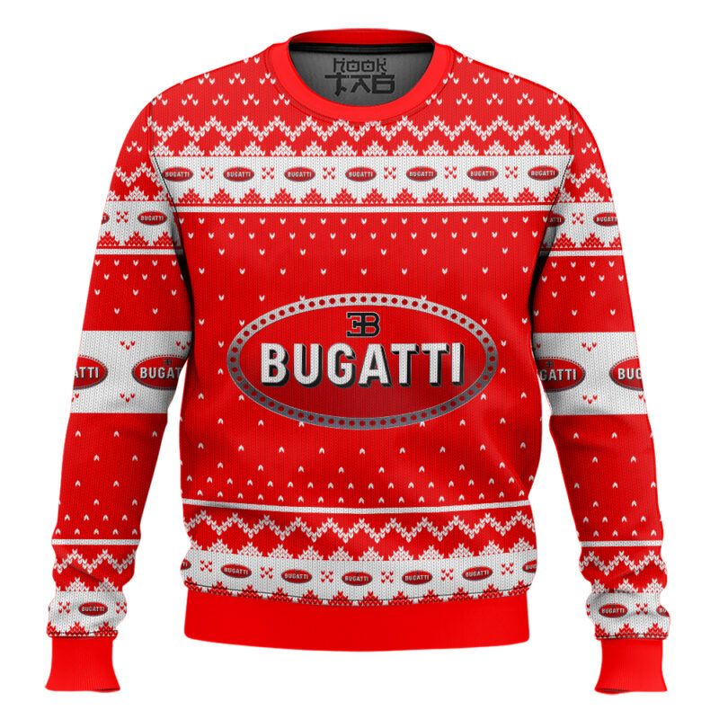 Hooktab Bugatti Ugly Christmas Sweater