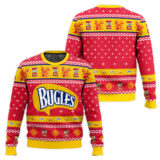 Hooktab Bugles Ugly Christmas Sweater