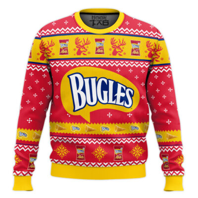 Hooktab Bugles Ugly Christmas Sweater