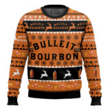 Hooktab Bulleit Bourbon Reindeer Ugly Christmas Sweater