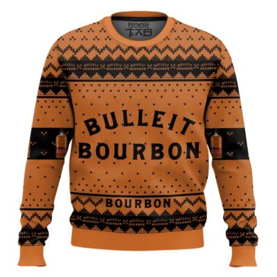 Hooktab Bulleit Bourbon Ugly Christmas Sweater