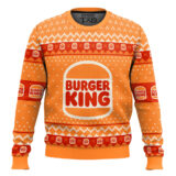 Hooktab Burger King Fast Food Ugly Christmas Sweater