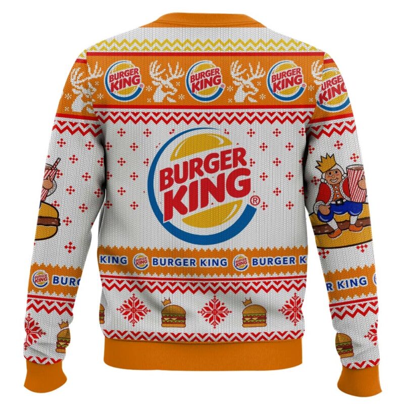 Hooktab Burger King Ugly Christmas Sweater Hooktab Burger King Ugly Christmas Sweater