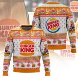 Hooktab Burger King Ugly Christmas Sweater