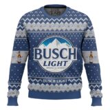 Hooktab Busch Light American Beer Ugly Christmas Sweater