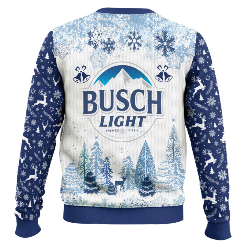Hooktab Busch Light American Lager Ugly Christmas Sweater Hooktab Busch Light American Lager Ugly Christmas Sweater