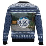 Hooktab Busch Light Bear Ugly Christmas Sweater