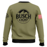 Hooktab Busch Light Camo - Custom Name Ugly Christmas Sweater
