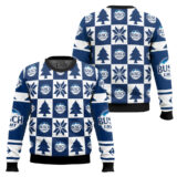 Hooktab Busch Light Christmas Checkered Ugly Christmas Sweater