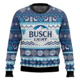 Hooktab Busch Light Lager Ugly Christmas Sweater