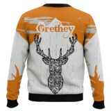 Hooktab Busch Light Reindeer - Custom Name Ugly Christmas Sweater
