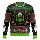 Hooktab Bustin Slimer Christmas Ghostbusters Ugly Christmas Sweater