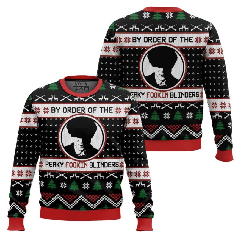 Hooktab By The Order Of The Peaky Blinders Ugly Christmas Sweater Hooktab By The Order Of The Peaky Blinders Ugly Christmas Sweater