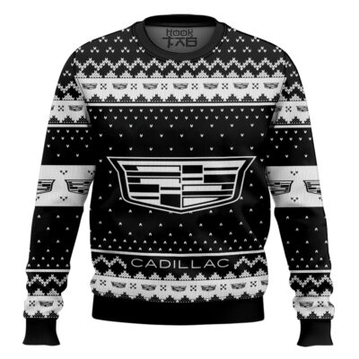 Hooktab Cadillac Ugly Christmas Sweater