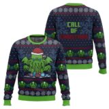 Hooktab Call Of Christmas Cthulhu Ugly Christmas Sweater