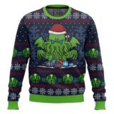 Hooktab Call Of Christmas Cthulhu Ugly Christmas Sweater