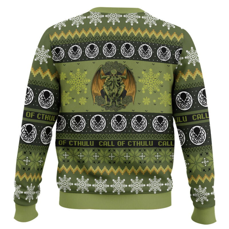 Hooktab Call Of Cthulu Board Games Ugly Christmas Sweater Hooktab Call Of Cthulu Board Games Ugly Christmas Sweater