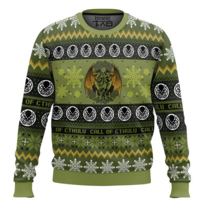 Hooktab Call Of Cthulu Board Games Ugly Christmas Sweater