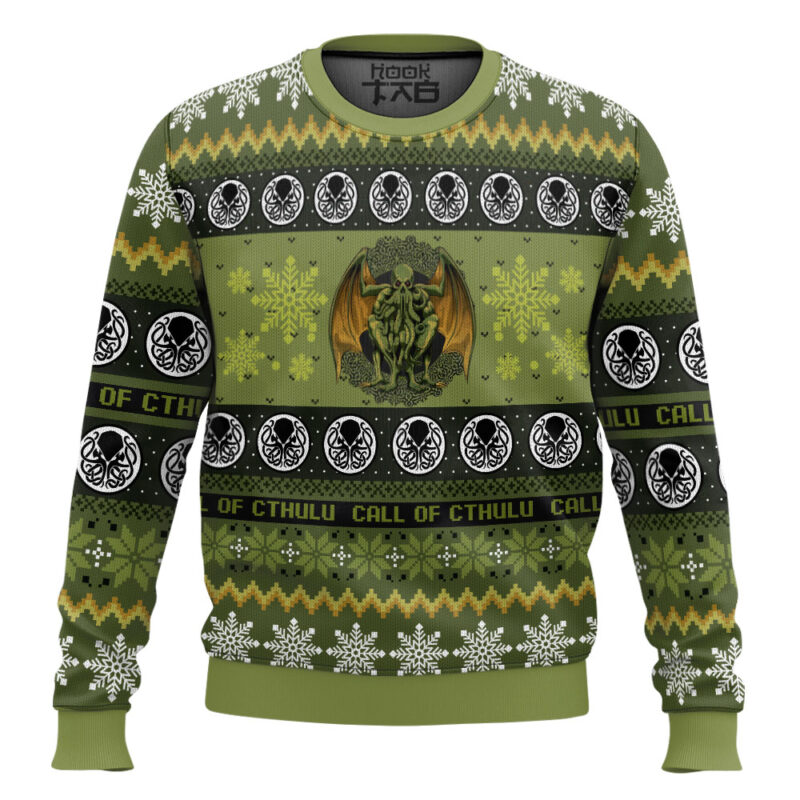 Hooktab Call Of Cthulu Board Games Ugly Christmas Sweater