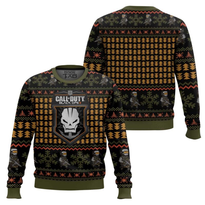 Hooktab Call Of Duty Black Ops 2 Ugly Christmas Sweater Hooktab Call Of Duty Black Ops 2 Ugly Christmas Sweater