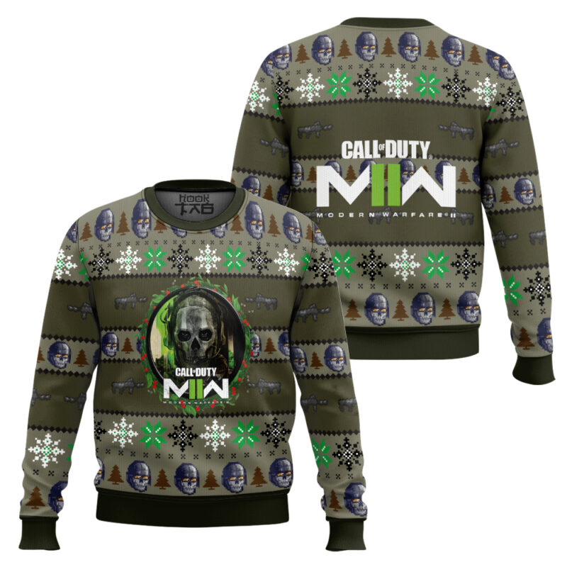 Hooktab Call Of Duty Modern Warfare 2 Ugly Christmas Sweater Hooktab Call Of Duty Modern Warfare 2 Ugly Christmas Sweater