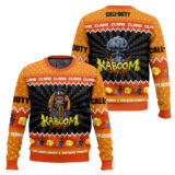 Hooktab Call Of Duty Monkey Bomb Ugly Christmas Sweater