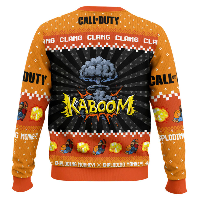Hooktab Call Of Duty Monkey Bomb Ugly Christmas Sweater Hooktab Call Of Duty Monkey Bomb Ugly Christmas Sweater